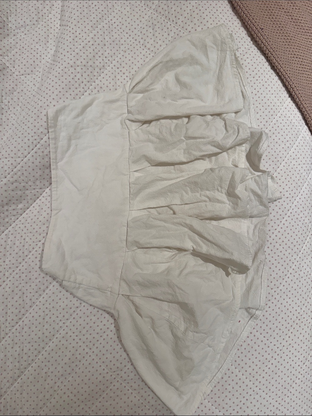 White Tiered Mini Skirt - Brand Unknown